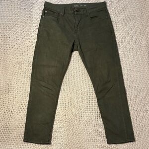 Old Navy Slim Fit Olive Five-Pocket Pants